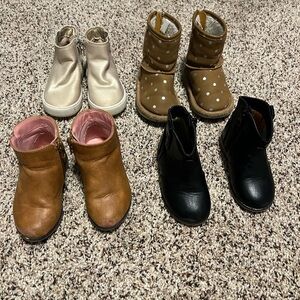 Lot of Toddler Girls Boots - Size 6